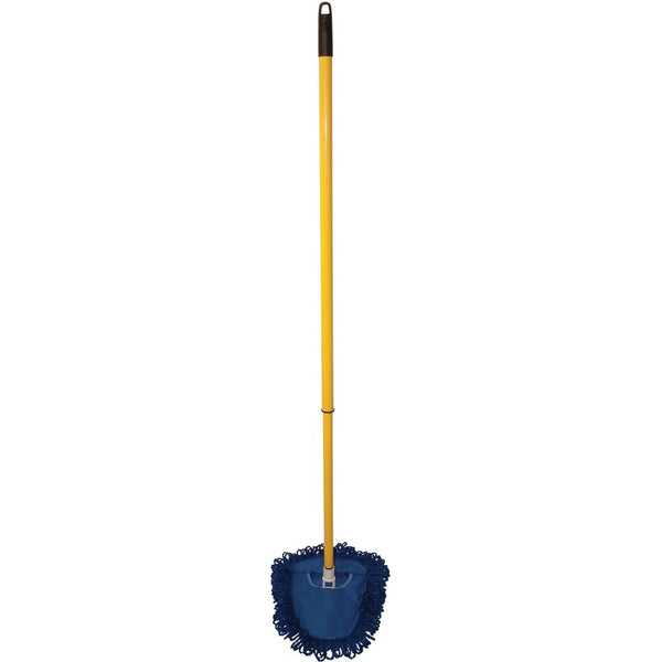 Genuine Joe Mop, Microfiber, Wedge Shape, 4"Wx4"Lx44-1/2"H, Blue (GJO03123)