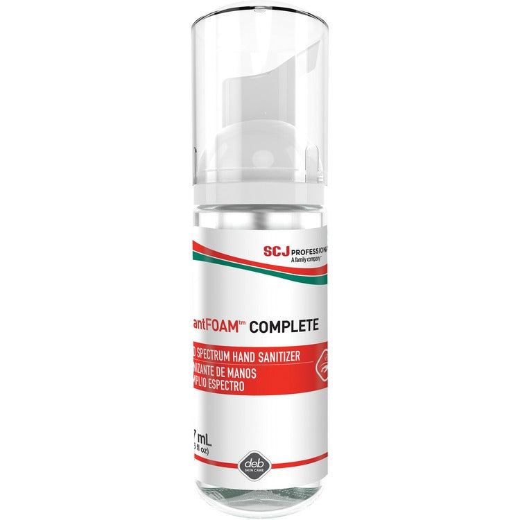 SC Johnson Complete Hand Sanitizer Foam, 1.6 fl oz (47 mL), Pump Bottle Dispenser, Kill Germs, Hand, Clear, Dye-free, Non-drying, Hygienic (SJNIFC47ML) Each