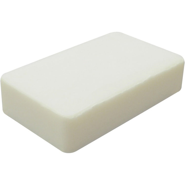 RDI Unwrapped Generic Soap Bars - Hand - White - Rich Lather, Residue-free - 100 / Carton (CFPSPUW3) Case of 100