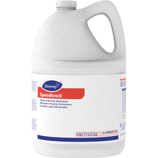 Diversey Speedtrack Clean/Burnish Maintainer, Liquid, 128 fl oz (4 quart), 4/Carton, White (DVO94033110) Case of 4