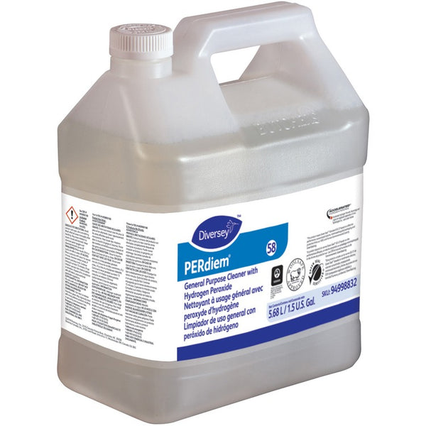 Diversey PERdiem General Purpose Cleaner, Concentrate Liquid, 192 fl oz (6 quart), 2/Carton, Clear (DVO94998832) Case of 2