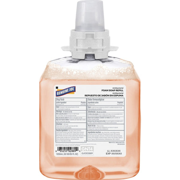 Genuine Joe Antibacterial Foam Soap Refill - Orange Blossom Scent - 42.3 fl oz (1250 mL) - Bacteria Remover - Orange - 1 Each (GJO02889)