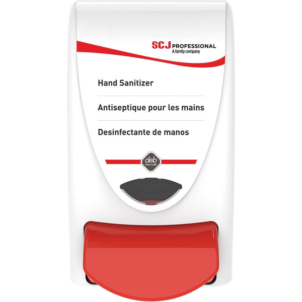 SC Johnson Sanitizer Dispenser, Manual, 1.06 quart Capacity, Durable, Vandal Resistant, Damage Resistant, Wall Mountable, Antimicrobial, Anti-bacterial, White, 1Each (SJNSAN1LDS) Each