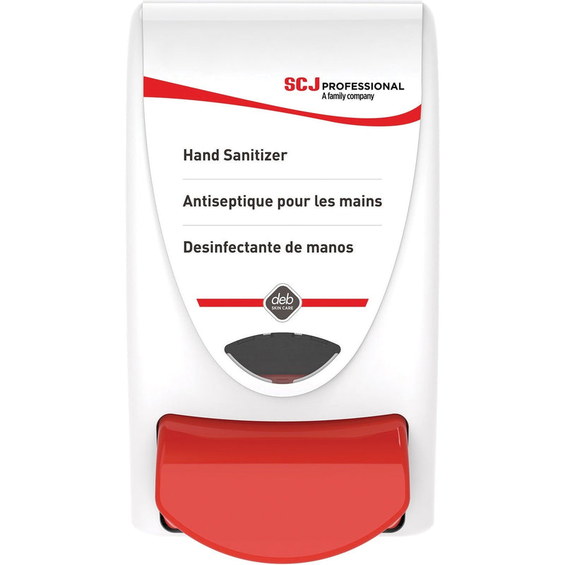 SC Johnson Sanitizer Dispenser, Manual, 1.06 quart Capacity, Durable, Vandal Resistant, Damage Resistant, Wall Mountable, Antimicrobial, Anti-bacterial, White, 1Each (SJNSAN1LDS) Each