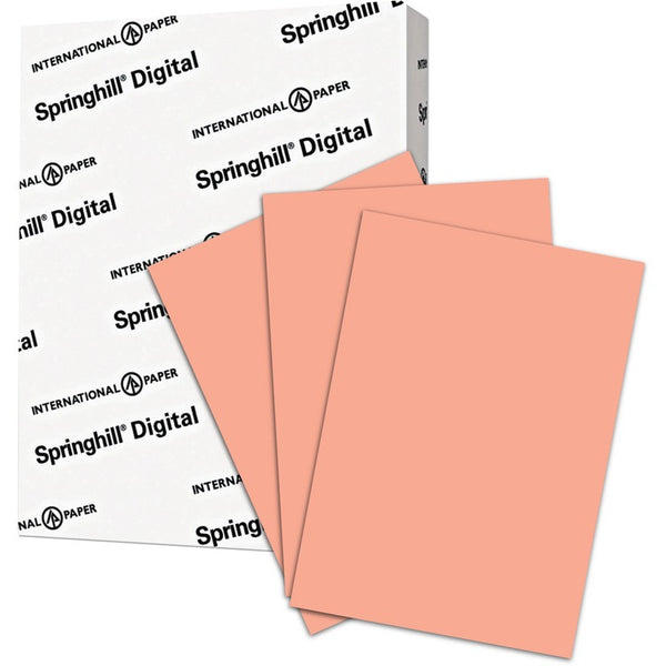 Springhill Digital Index Color Card Stock, 110lb, 8.5 x 11, Salmon, 250/Pack (SGH085300) Pack of 250
