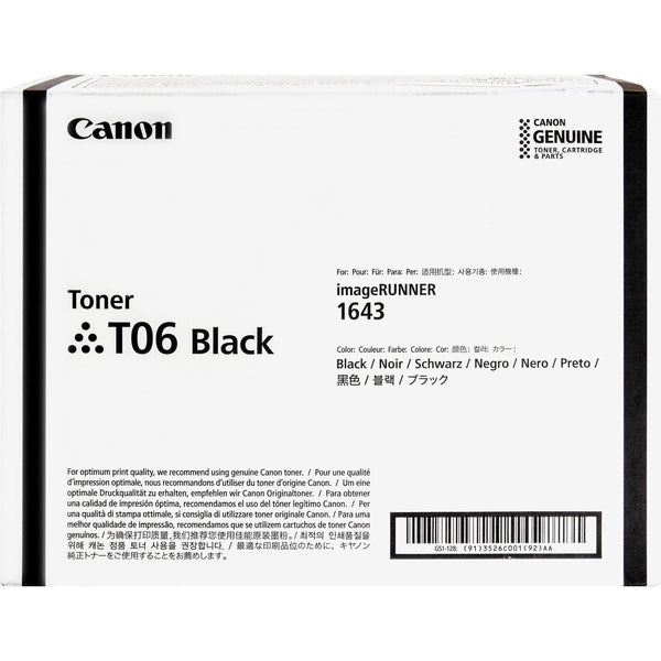 Canon T06 Original Toner Cartridge, Black, Laser, 20500 Pages (CNMT06)