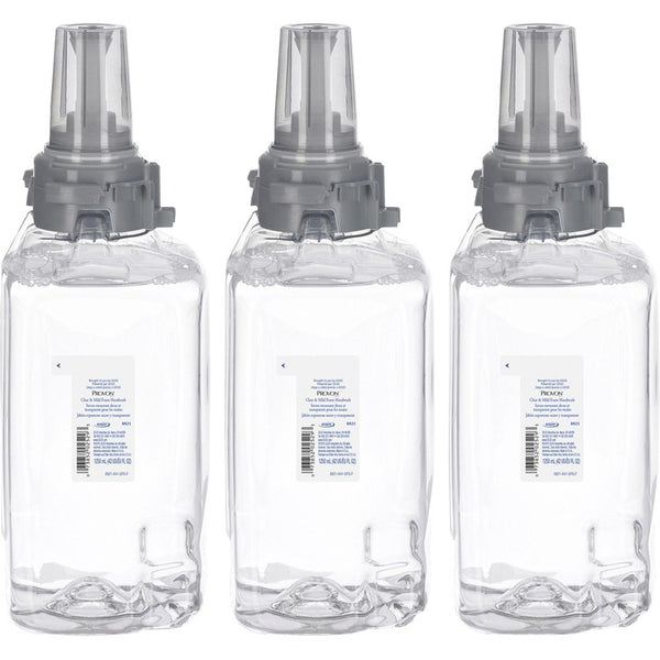 Provon ADX-12 Clear & Mild Foam Handwash, Fragrance-free Scent, 42.3 fl oz (1250 mL), Pump Bottle Dispenser, 3/Carton (GOJ882103CT) Case of 3