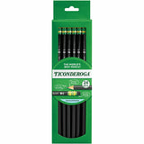 Ticonderoga No. 2 Pencils, Black Lead, #2, Black Wood Barrel, 24/Box (DIX13926) Box of 24