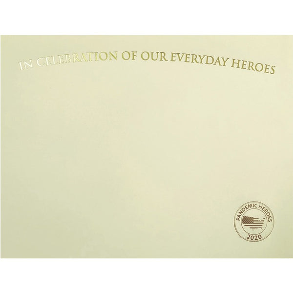 St. James&reg; Certificate, Everyday Hero, 8-1/2"Wx11"Lx3/10"H, 25/Pk, Iy (FST83730) Pack of 25