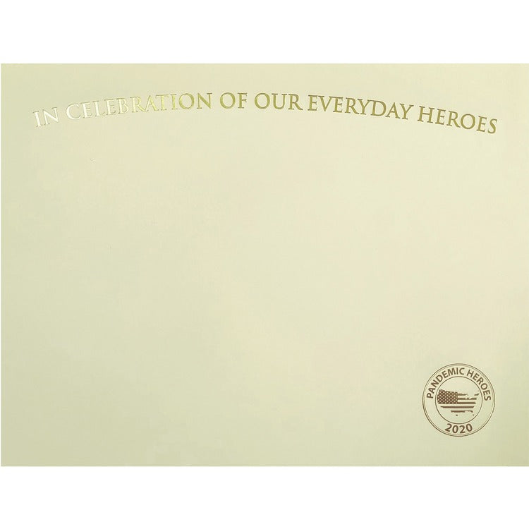 St. James&reg; Certificate, Everyday Hero, 8-1/2"Wx11"Lx3/10"H, 25/Pk, Iy (FST83730) Pack of 25