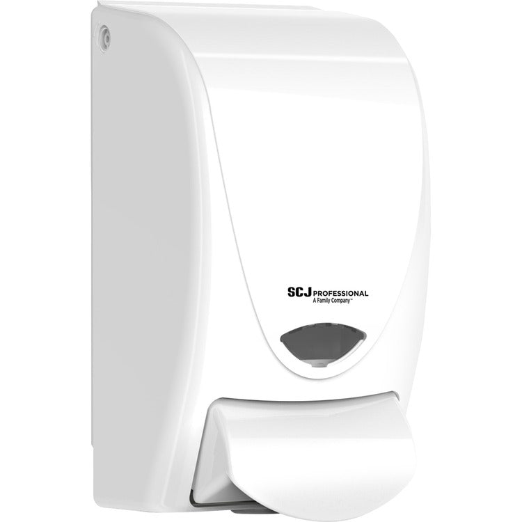 SC Johnson Proline Curve Manual Dispenser, Manual, 1.06 quart Capacity, Durable, Antimicrobial, Anti-bacterial, White, 1Each (SJNWHB1LDS) Each