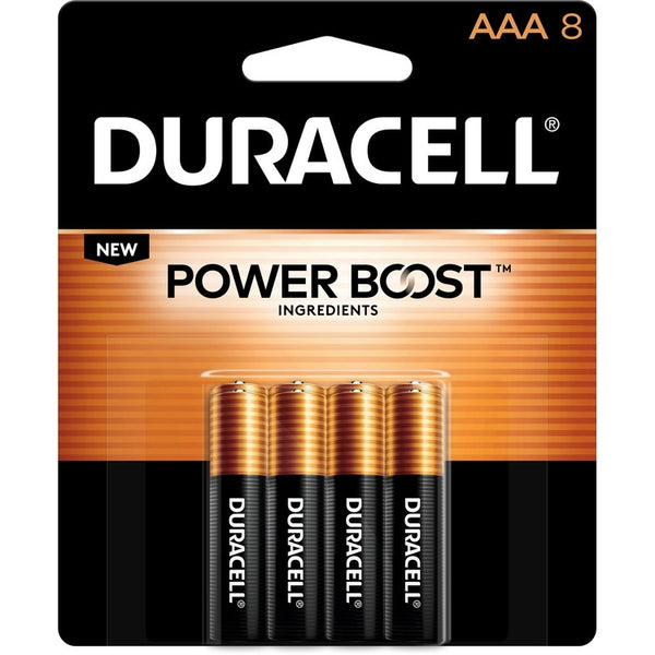 Duracell CopperTop Alkaline AAA Batteries, AAA, Alkaline, 80/Box (DURMN2400B8ZBX) Box of 80