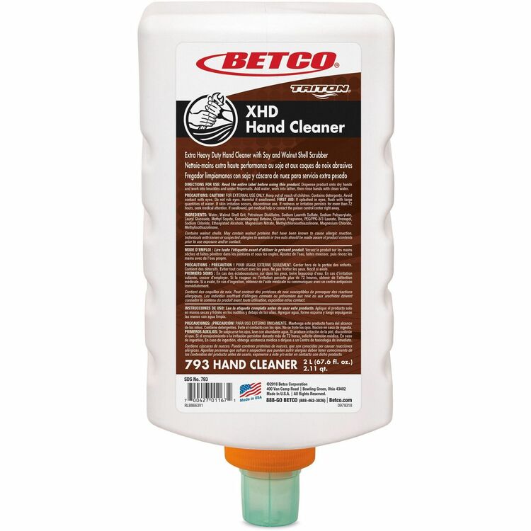 Betco Xd-793 Lotion Hand Soap, Nutty Scent, 67.62 Oz, Carton Of 6 Bottles (BET7936200) Case of 6