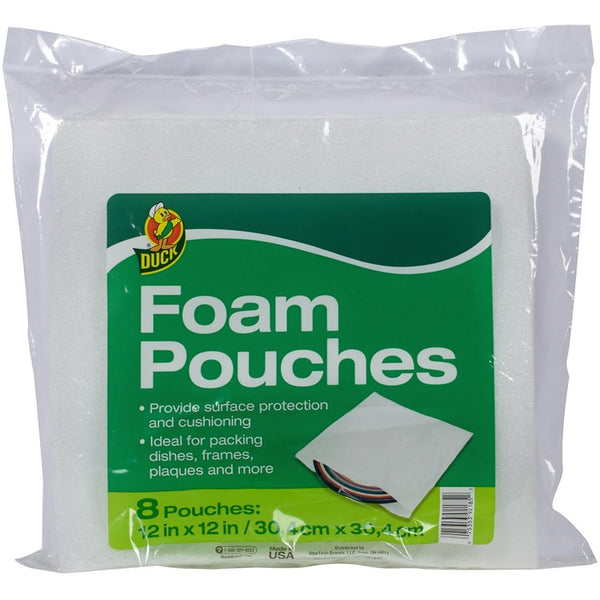 Duck Brand Packing Wrap - 12" x 12", Non-abrasive - Foam - Clear (DUC284867) Pack of 8
