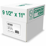 Domtar Continuous Paper, 9 1/2" x 11", 20 lb Basis Weight, White, 10/Carton (DMR9510AS) Case of 10