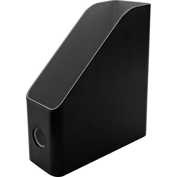 Advantus Fusion Magazine File, Black/Gray (AVT37677) Each