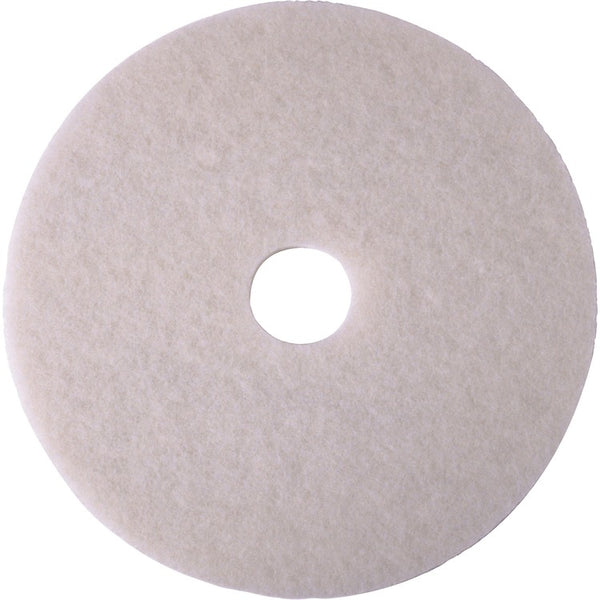 3M White Super Polish Pad 4100, 5/Pack (MMM4100N14) Case of 5