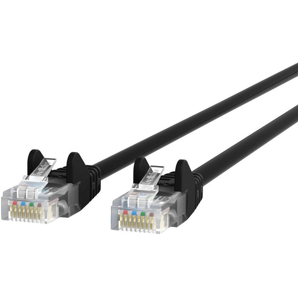 Belkin RJ45 M/M CAT6 14' Ethernet Patch Cable, 14 ft, Black (BLKA3L980B14BKS) Each