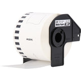 Brother Continuous Paper Label Tape, 2.4" x 100 ft, White, 24 Rolls/Pack (BRTDK220524PK) Pack of 24