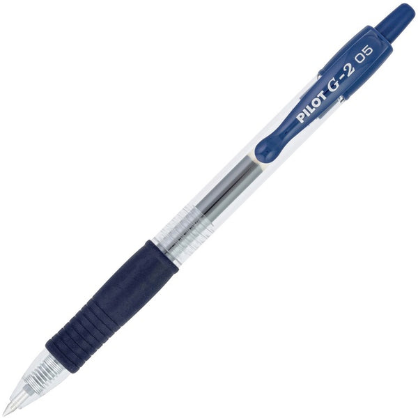 G2 Pen, Gel, 0.5mm Point, 3/5"Wx3/5"Lx5-3/4"H, 12/DZ, Navy (PIL15122) Dozen