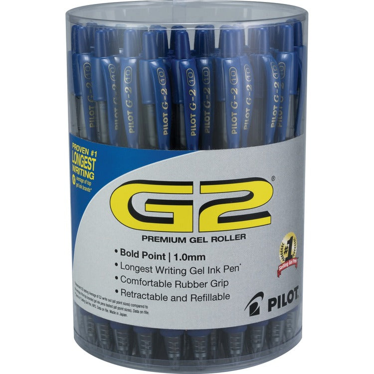 G2 Pens, Gel, 1.0mm, 3/5"Wx3/5"Lx5-3/4"H, 36/PK, Blue (PIL84099) Pack of 36