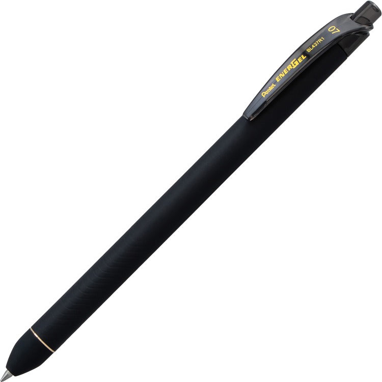 EnerGel Pen, Gel, 0.7mm, 3/5"Wx2/5"Lx5-4/5"H, 12/DZ, Black (PENBL437R1A) Dozen