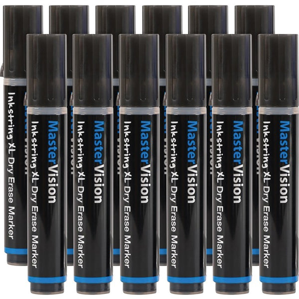 Bi-silque Markers, Inkstring, Gel, 3mm Bullet Point, 12/PK, Black (BVCPE4301) Pack of 12