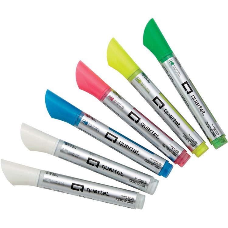 Quartet Markers, Neon, Bullet Tip, 6/PK, Assorted (QRT79559Q) Pack of 6