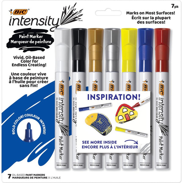 BIC Marker, Permanent, Paint, 4/5"Wx6"Lx4/5"H, 12/DZ, Assorted (BICPMPTP71AST)