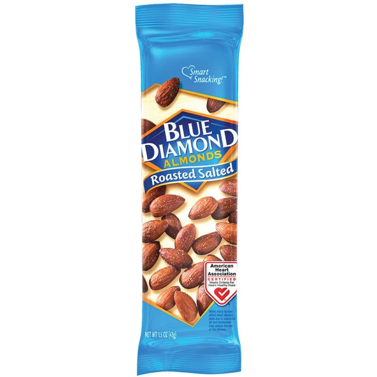 BlueDiamond Almonds, Roasted Salted, 1.5 oz, 12/BX, Multi (BLE5180) Box of 12