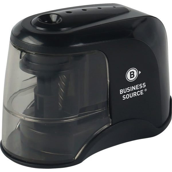 Business Source Pencil Sharpener, Electric, 3-2/5"x6-3/10"x2-4/5" , Black (BSN02870) Each