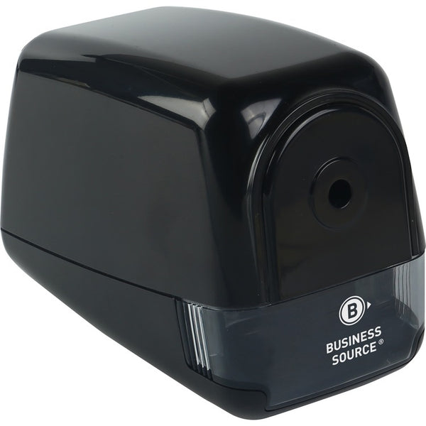 Business Source Pencil Sharpener, Electric, 4-1/2"Wx7-1/10"Lx3-9/10"H, Black (BSN02869) Each