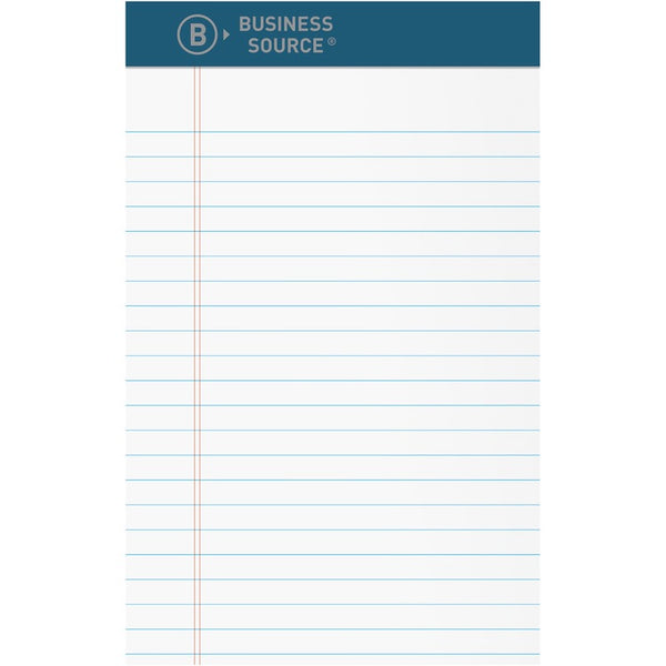 Business Source Writing Pad, Premium, 5"Wx8"Lx2-1/2"H, 12/DZ, White (BSN03105) Dozen