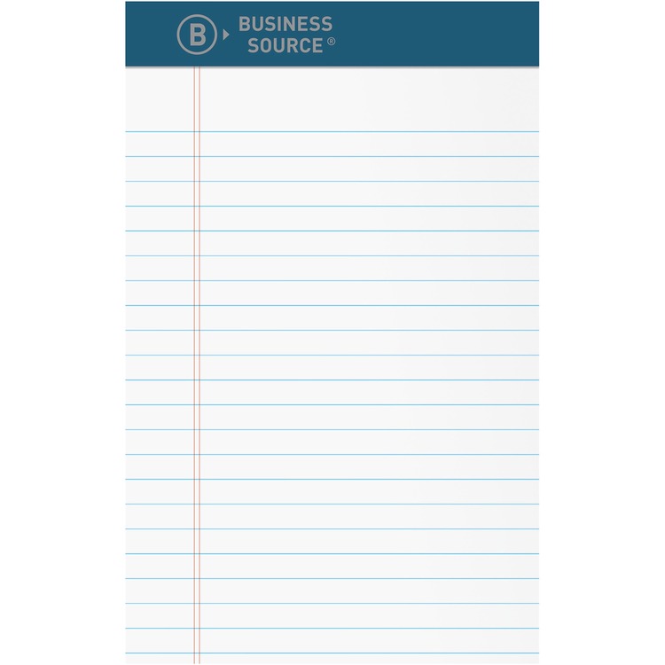 Business Source Writing Pad, Premium, 5"Wx8"Lx2-1/2"H, 12/DZ, White (BSN03105) Dozen