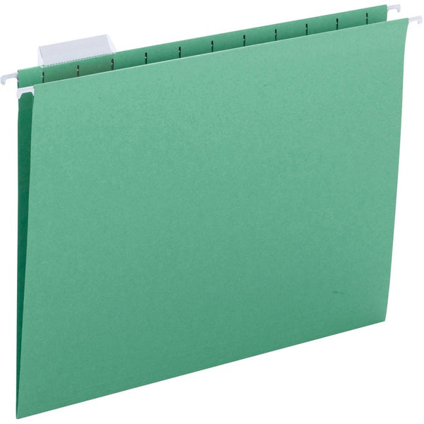 Business Source File Folder, Hanging, 10-1/5"x13-3/10"x2-3/10" , 25/BX, Green (BSN03178) Box of 25