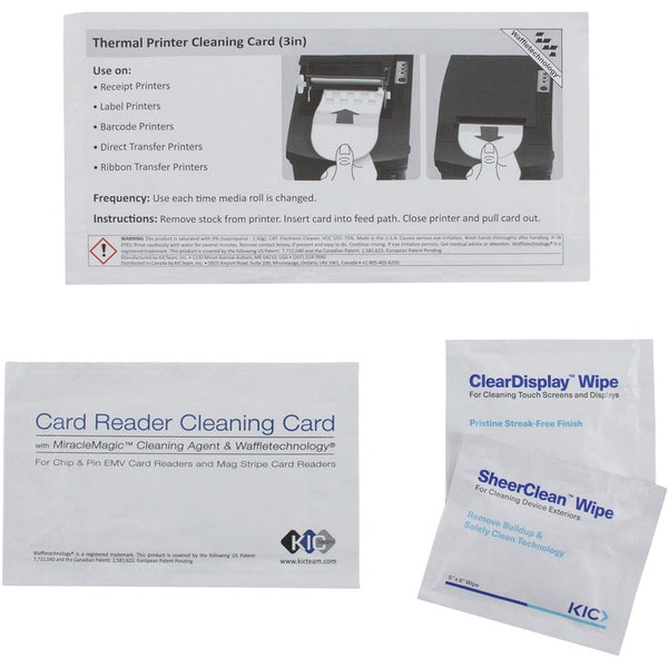 Read Right POS Thermal Printer Cleaning Kit, Single-Use, 3" , Assorted (REARR15107) Each