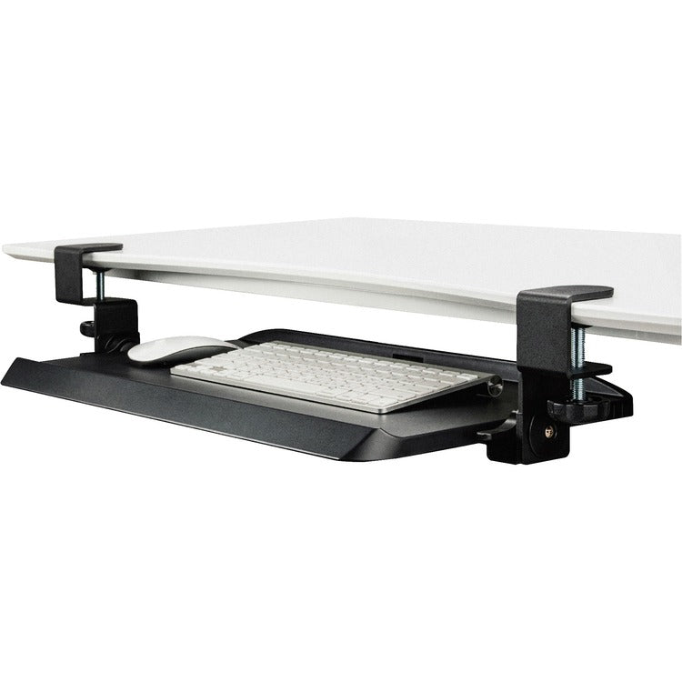 Kantek Keyboard Tray, Clamp, 20-1/4"Wx11-3/4"L, Black (KTKKT165) Each