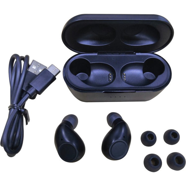 Compucessory Earbuds, Bluetooth, 1-1/5"Wx2-4/5"Lx1-1/5"H, Black (CCS15156) 1 Pair