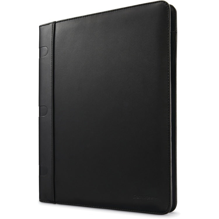 Samsonite Portfolio, Leather, 3/4"Wx9-1/2"Lx12-1/2"H, Black (SML1164681041) Each