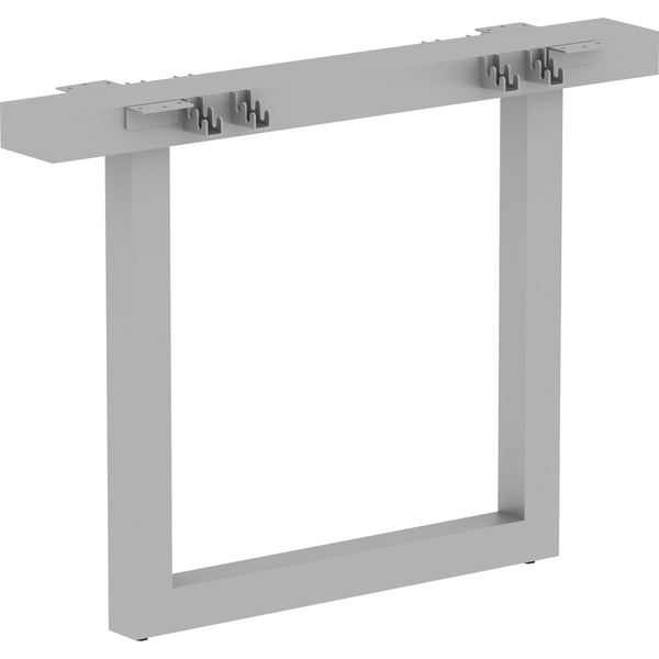 Lorell Relevance Series Middle Unite Leg, 38.6" x 6.3" x 28.5", Material: Metal Frame, Finish: Silver, Powder Coated (LLR16252)