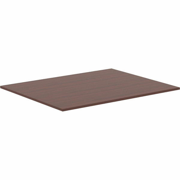 Lorell Revelance Conference Rectangular Tabletop, 59.9" x 47.3" x 1" x 1", Mahogany (LLR16255)