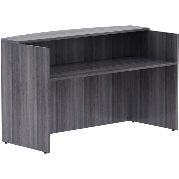 Lorell Weathered Charcoal Laminate Desking, 72" x 36" x 42.5"Desk, 1" Top, Material: Wood, Finish: Weathered Charcoal Laminate (LLR69595)