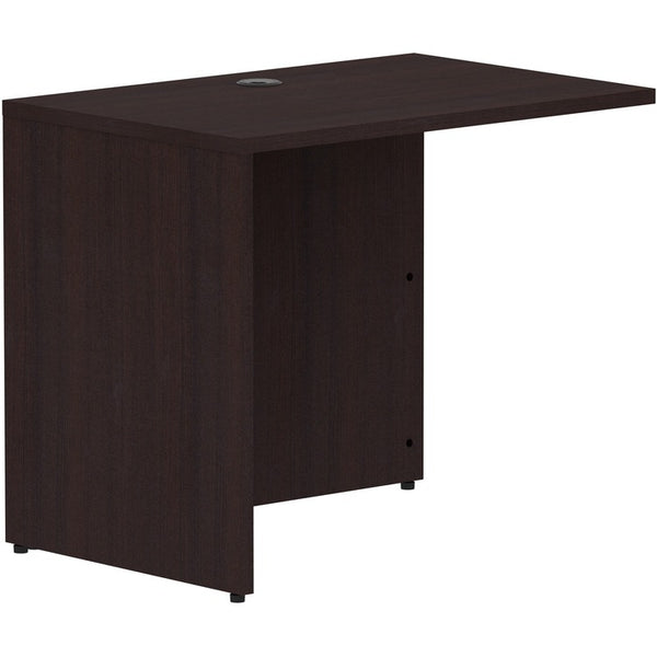 Lorell Espresso Laminate Desk, 35" x 24" x 29.5"Return Shell, 1" Top, Finish: Espresso Laminate (LLR18263)