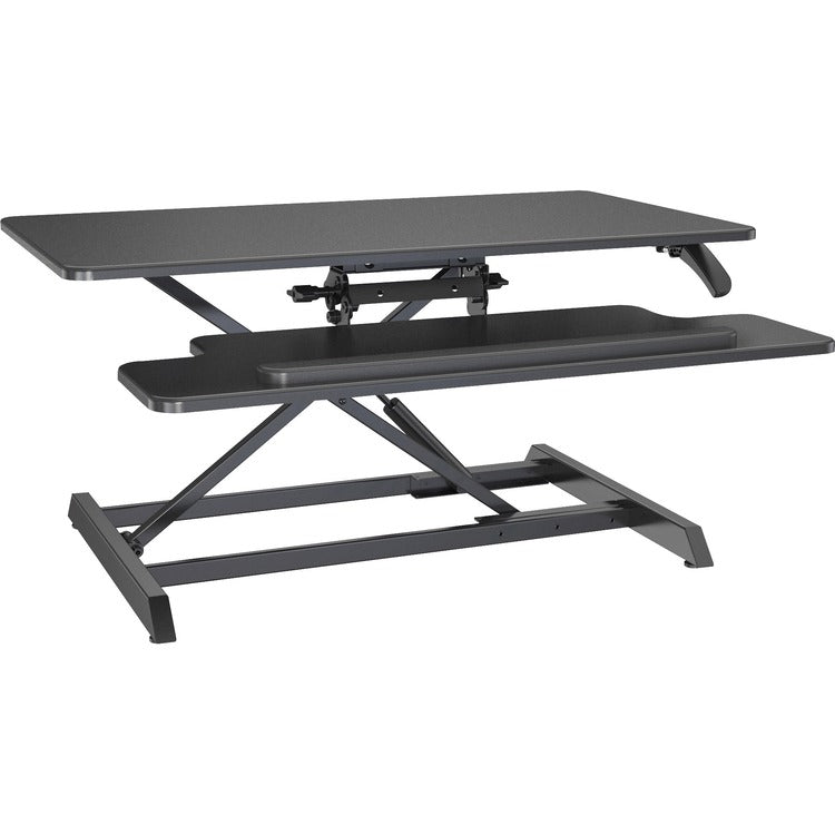 Lorell Large Monitor Desk Riser, 37.40 lb Load Capacity, 19.6", x 35.4" x 19.3", Black (LLR99555)