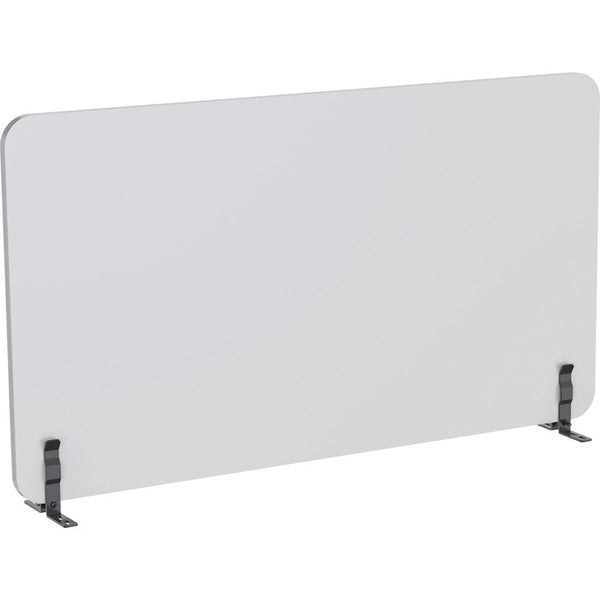 Lorell Acoustic Desktop Privacy Panel, 47.2" x 23.6" Height, Polyester Fiber, Light Gray (LLR25961)