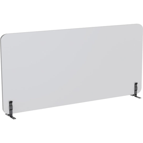 Lorell Acoustic Desktop Privacy Panel, 59" x 23.6" Height, Polyester Fiber, Light Gray (LLR25962)