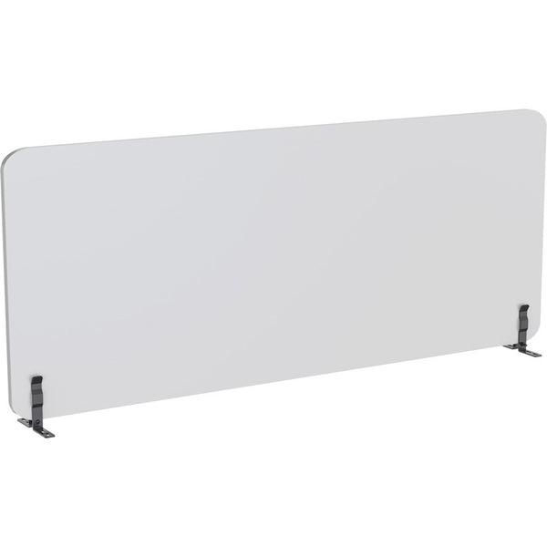 Lorell Acoustic Desktop Privacy Panel, 70.9" x 23.6" Height, Polyester Fiber, Light Gray (LLR25963)