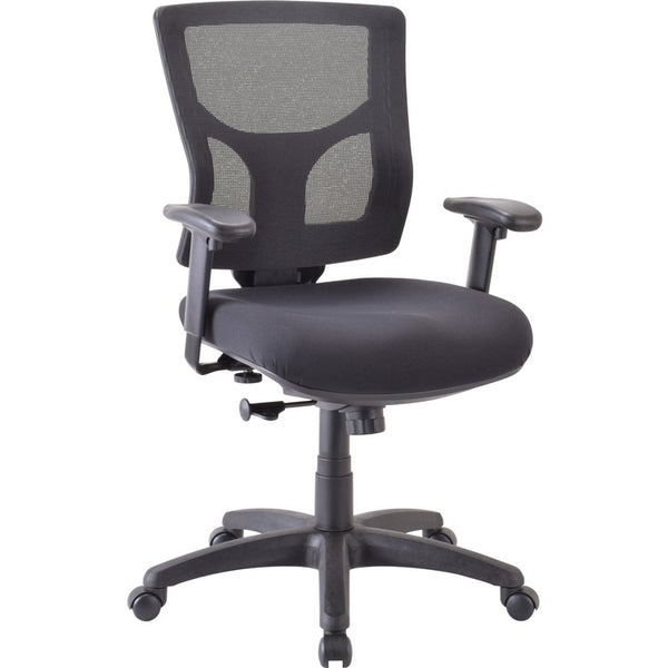Lorell Conjure Swivel/Tilt Task Chair, Fabric Seat, White, 25.6" x 26.4" Depth x 40.3" Height, 1 Each (LLR62008)