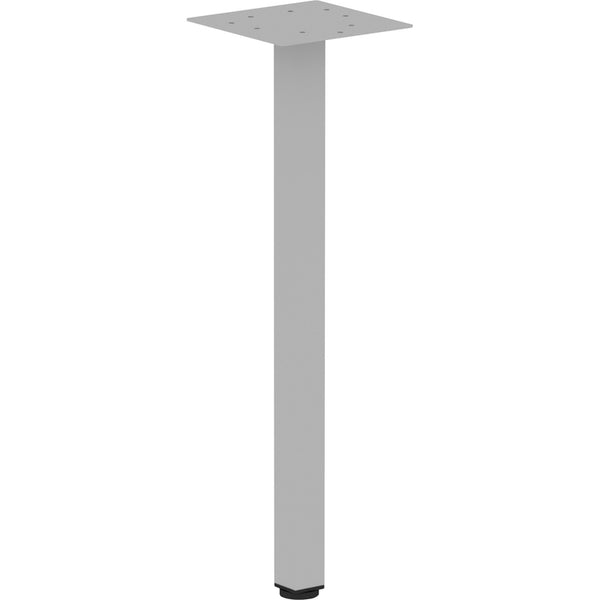 Lorell Relevance Series Offset Square Leg, Powder Coated Silver Square Leg Base, 28.50", x 7.87" Width, Assembly Required (LLR16250)