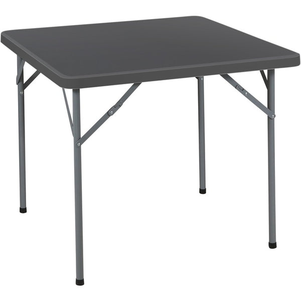 Iceberg Folding Table, Square, Resin, 34"x34"x29" , Gray (ICE65257) Each